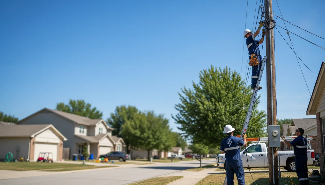 Residential electrician providing installation services in South Range, WI